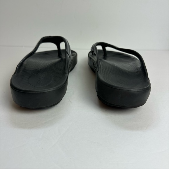 Oofos Oolala Flip Flop Women's Size 9 Sandals EU 40 Thongs Black Recovery - Picture 3 of 10